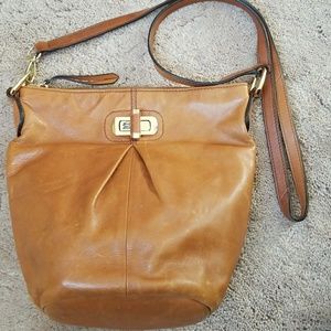B Makowsky Leather Crossbody Bag